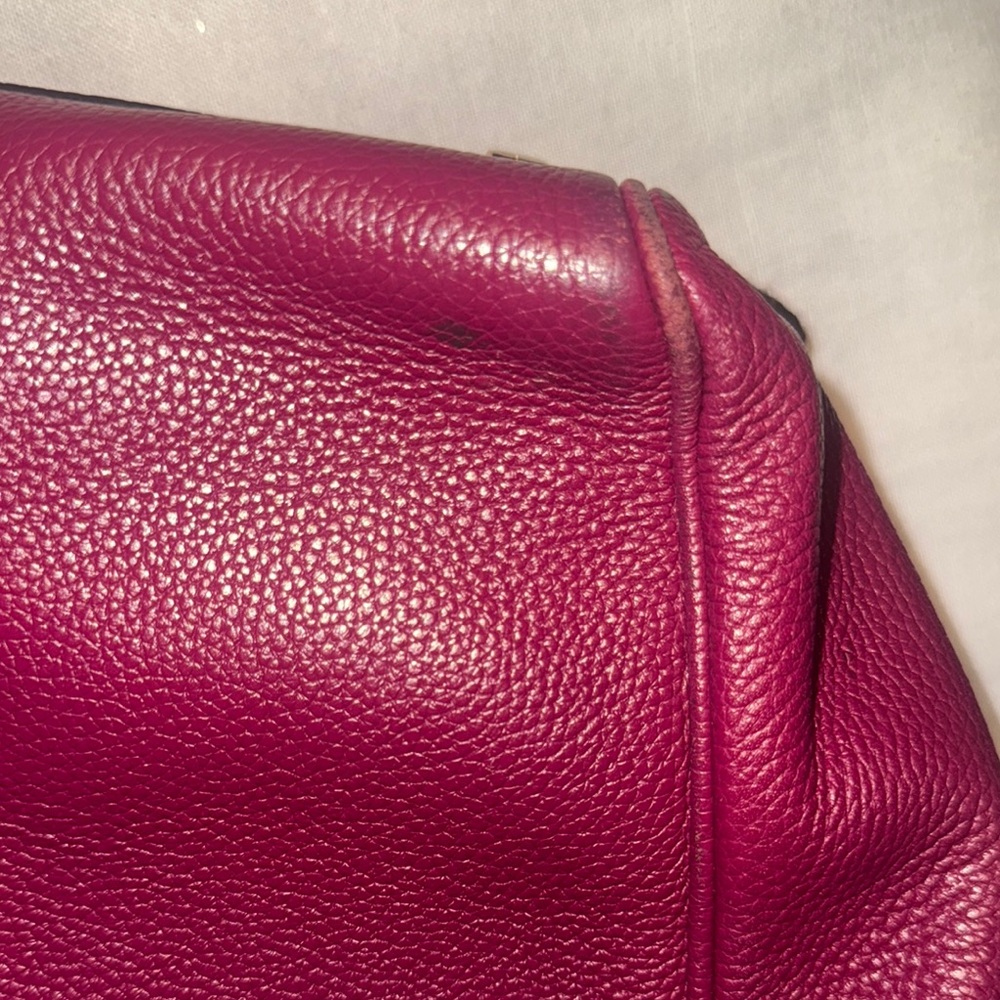 Kate Spade Raspberry Satchel Bag with Structured Design - Picture 6 of 8